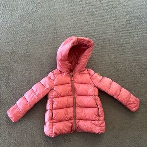 SAVE THE DUCK Pink Kids Puffer Jacket, 4